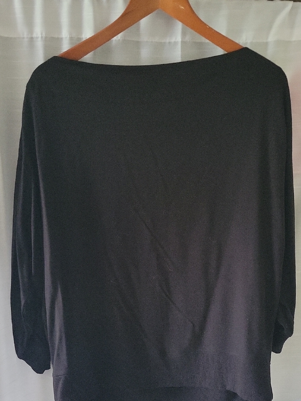 Classic Black Women's Boatneck Top